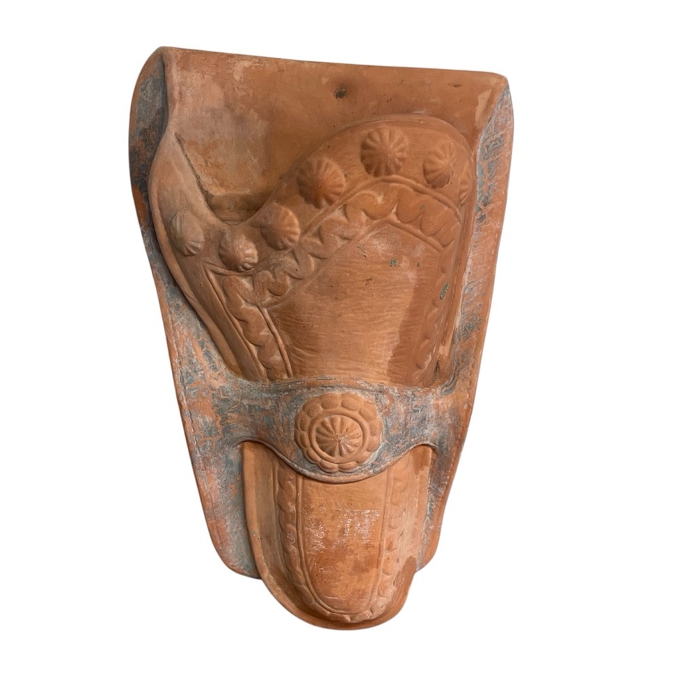 Terracotta Wall Pocket Planter Garden Western Accent Home Office Decor